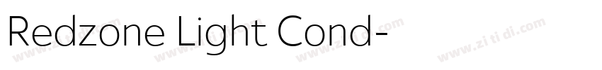 Redzone Light Cond字体转换